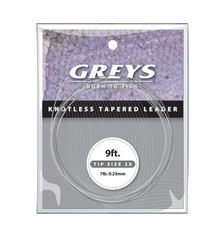 Greys Copolymer Tapered Fly Leaders Tippet Material 9ft Leaders 